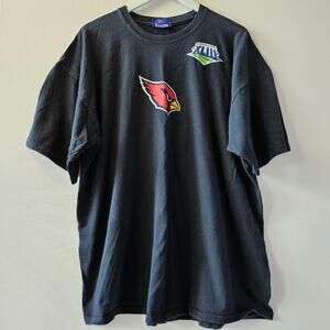 Reebok Fitzgerald 11 Super Bowl XLIII Arizona Cardinals Black Faded Tee Size XL